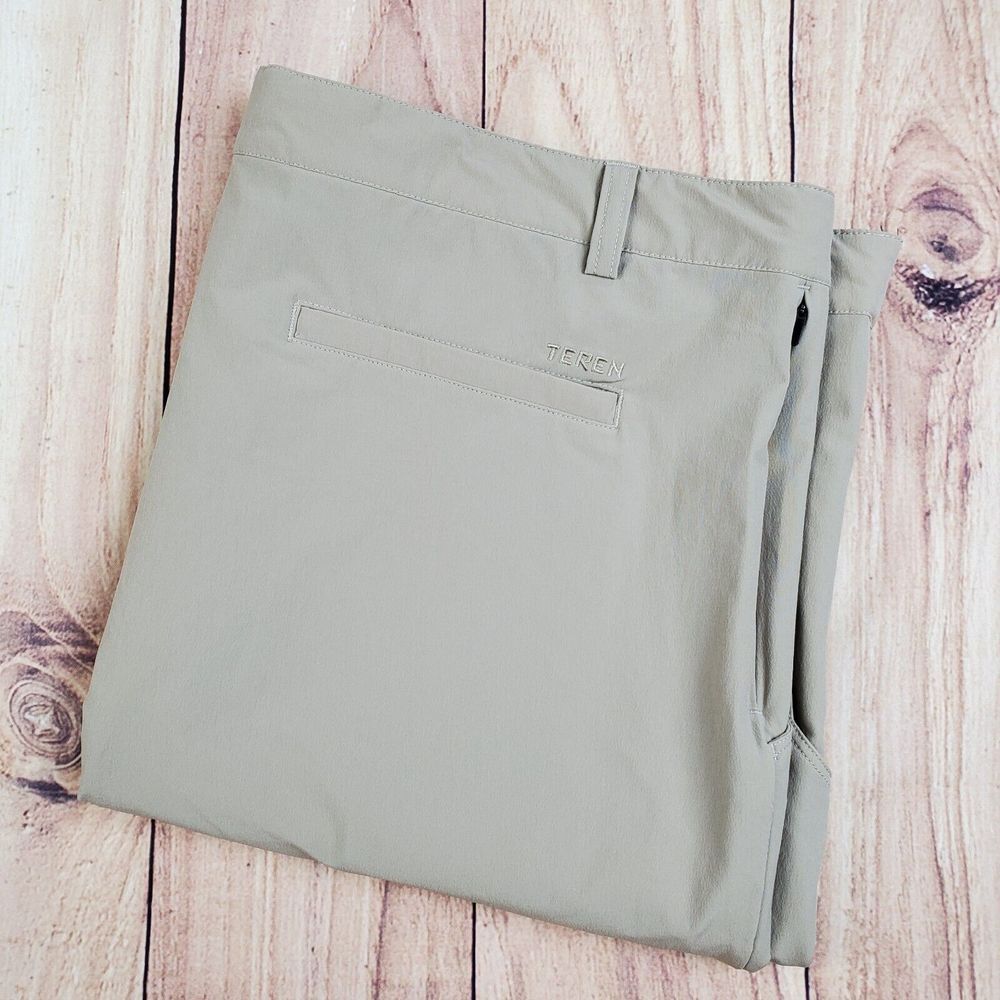 Teren Pants Men *38x32 Khaki Lightweight No Fly‎ Zone Outdoor Adventure Hiking